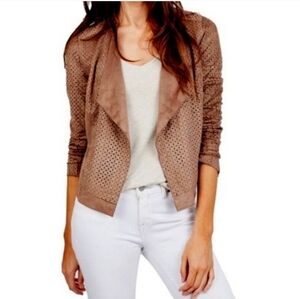 Lysse vegan suede eyelet jacket